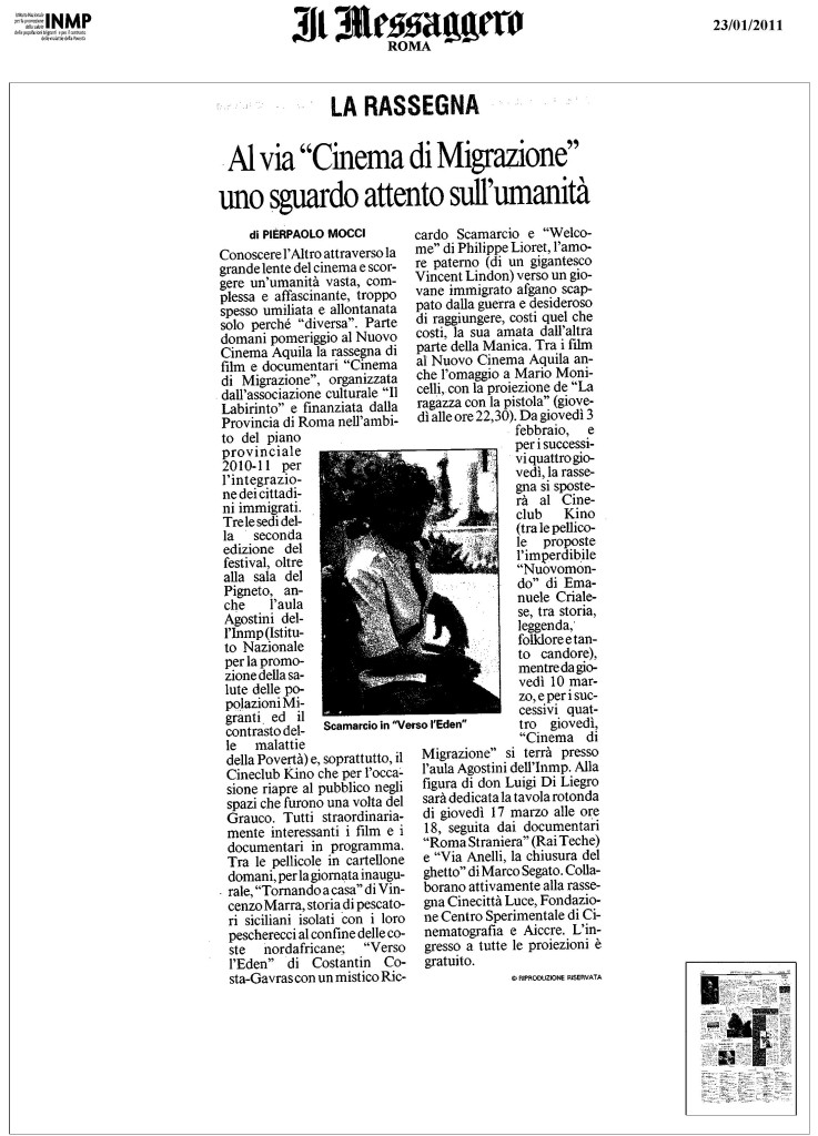 messaggero23-01-2011